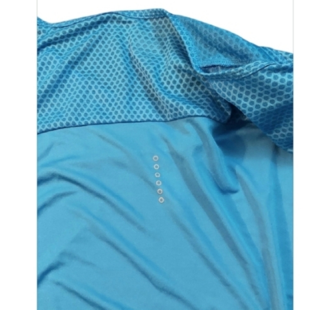 NWT Nike Running Women's Short Sleeve Blue Top ~sz Large - Picture 4 of 7